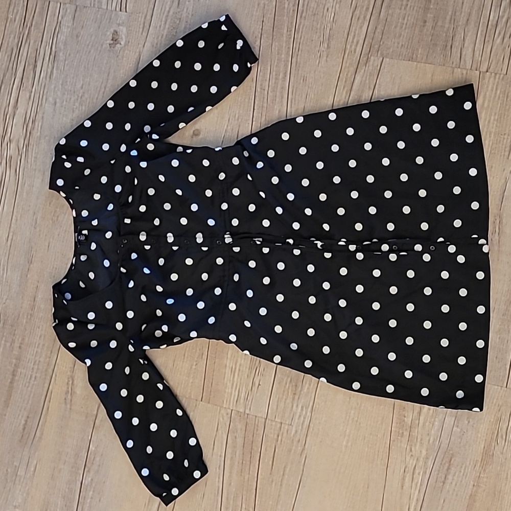 Polka-Dot dress black and white size small